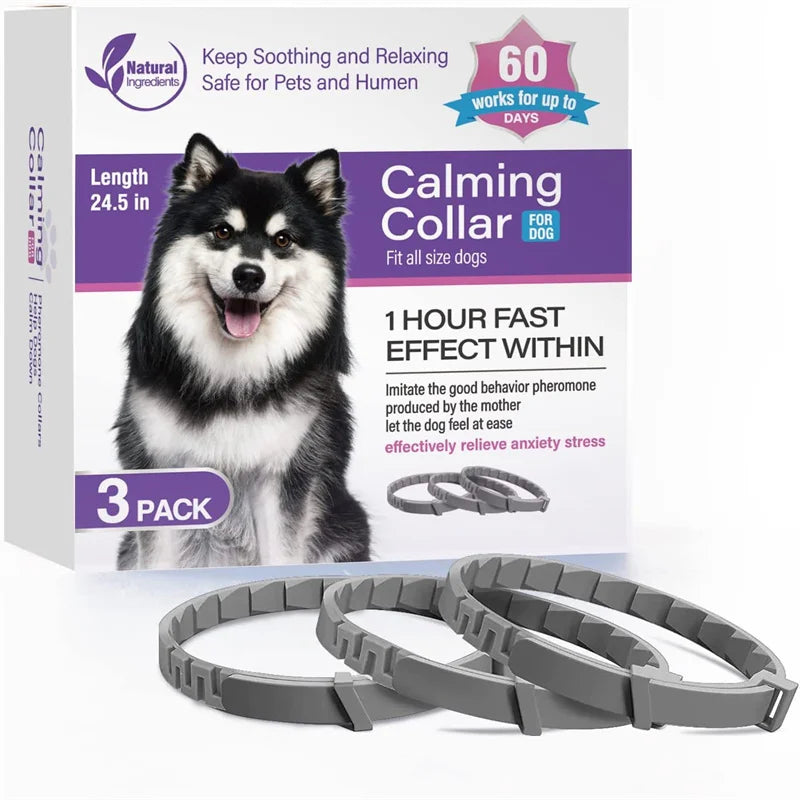 Calming Pheromone Collars for Dogs – 3/4 Pack