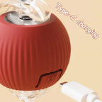 2Pcs Cat Interactive Ball Toys Automatic Rolling Ball Faux Tail Rechargeable Smart Pet Electric Toy Cat Training Imitate Mouse