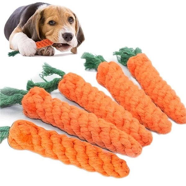 Carrot Rope Chew Toy for Dogs 🥕