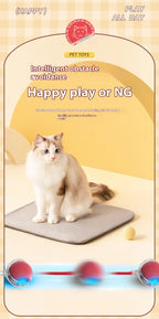 2Pcs Cat Interactive Ball Toys Automatic Rolling Ball Faux Tail Rechargeable Smart Pet Electric Toy Cat Training Imitate Mouse