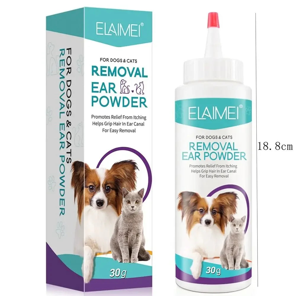 Pet Ear Hair Removal Powder for Dogs & Cats