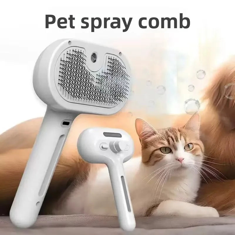 Steam Spray Dog Grooming Brush